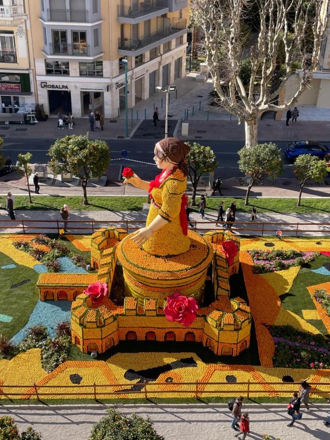 Menton Centre Vue Imprenable Sur Mer Et Jardin Bioves المظهر الخارجي الصورة